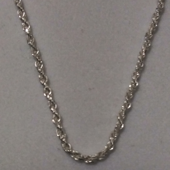 ✨NEW✨ 💎Cut 20" Silver Rope Chain  925s Italy - Picture 2 of 3